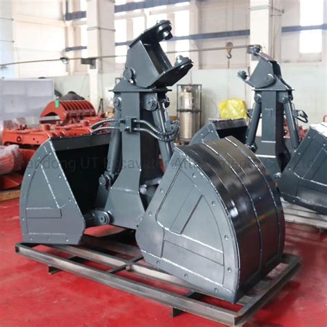 skid steer clamshell bucket|hydraulic clamshell bucket for excavator.